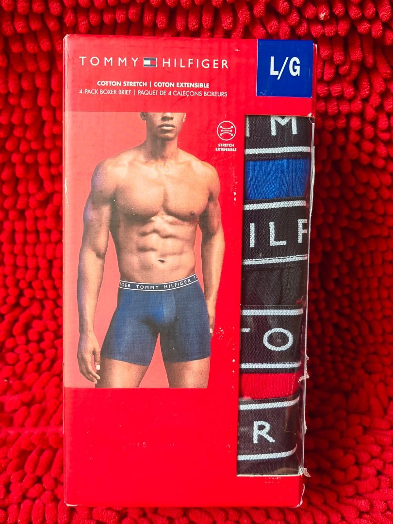 SALE - Original TH 4-Pack Boxer Brief (Category: Underwear) located in Puerto Galera. Submitted by charisarifinds (Listing ID 1450417754, Image 2). Description: 📍 Fixed price (mura na po ang bigay 🙏) Brand new Original Tommy Hilfiger 4-Pack Boxer Brief ✅ Cotton Stretch Available sizes: Small: 28"-30" (waist) Large: 36"-38" (waist) 💯 Original from Canada, money back guaranteed if proven fake Disclamer: Chari Sari Finds is not affiliated with th