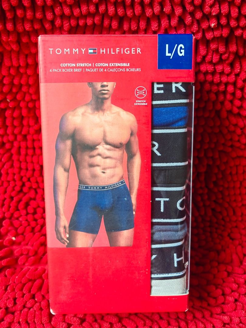 SALE - Original TH 4-Pack Boxer Brief (Category: Underwear) located in Puerto Galera. Submitted by charisarifinds (Listing ID 1450417754, Image 3). Description: 📍 Fixed price (mura na po ang bigay 🙏) Brand new Original Tommy Hilfiger 4-Pack Boxer Brief ✅ Cotton Stretch Available sizes: Small: 28"-30" (waist) Large: 36"-38" (waist) 💯 Original from Canada, money back guaranteed if proven fake Disclamer: Chari Sari Finds is not affiliated with th
