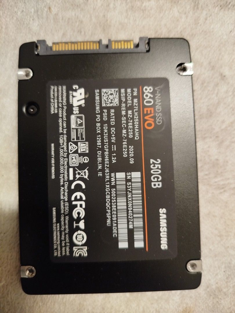 Samsung 860 EVO 250GB SSD