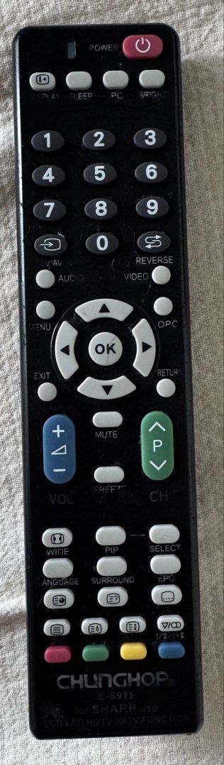 Sharp remote control （分類：電視組件及配件）位於 Hong Kong。 由 michael_2026 提交（商品編號 1450408827，圖片 1）。簡介： 。