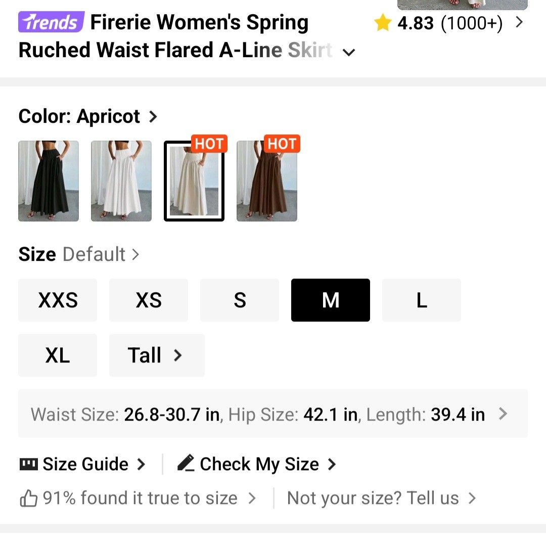 Shein Beige Long Skirt (Category: Skirts) located in Quezon City. Submitted by arydeclutters (Listing ID 1450459314, Image 3). Description: RFS: need funds and decluttering LAST PRICE POSTED!! QC area MOP: GCash, Maya, GoTyme MOD: JNT, Lalamove, LBC ONLY SF shouldered by buyer.