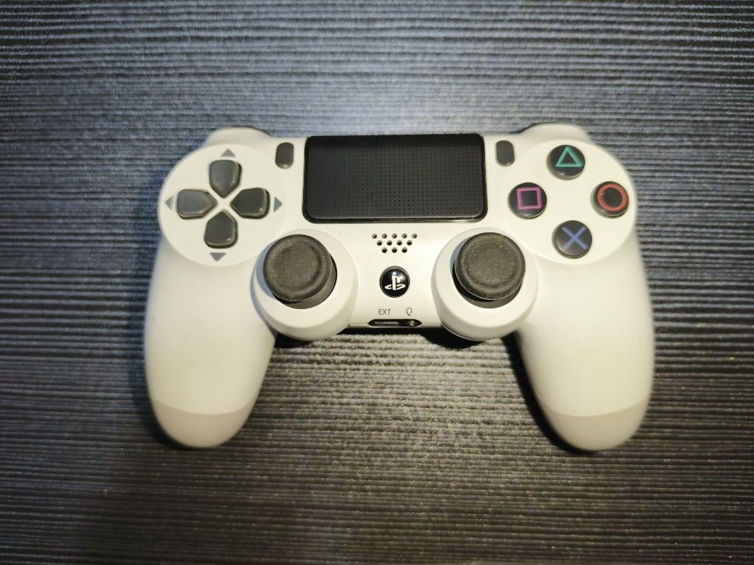 Sony PlayStation 4 DualShock 4 PS4 Wireless Controller White (Category: Controllers) located in Manila. Submitted by budgetcache (Listing ID 1450408455, Image 1). Description: Defective PS4 DualShock 4 Controller – For Parts, Repair, or Retro Gaming Selling a defective PS4 DualShock 4 controller. It has the following issues: - Left analog stick has ghosting/stick drift. - L1 button does not work. - Start/Options button loose - Battery drains quic