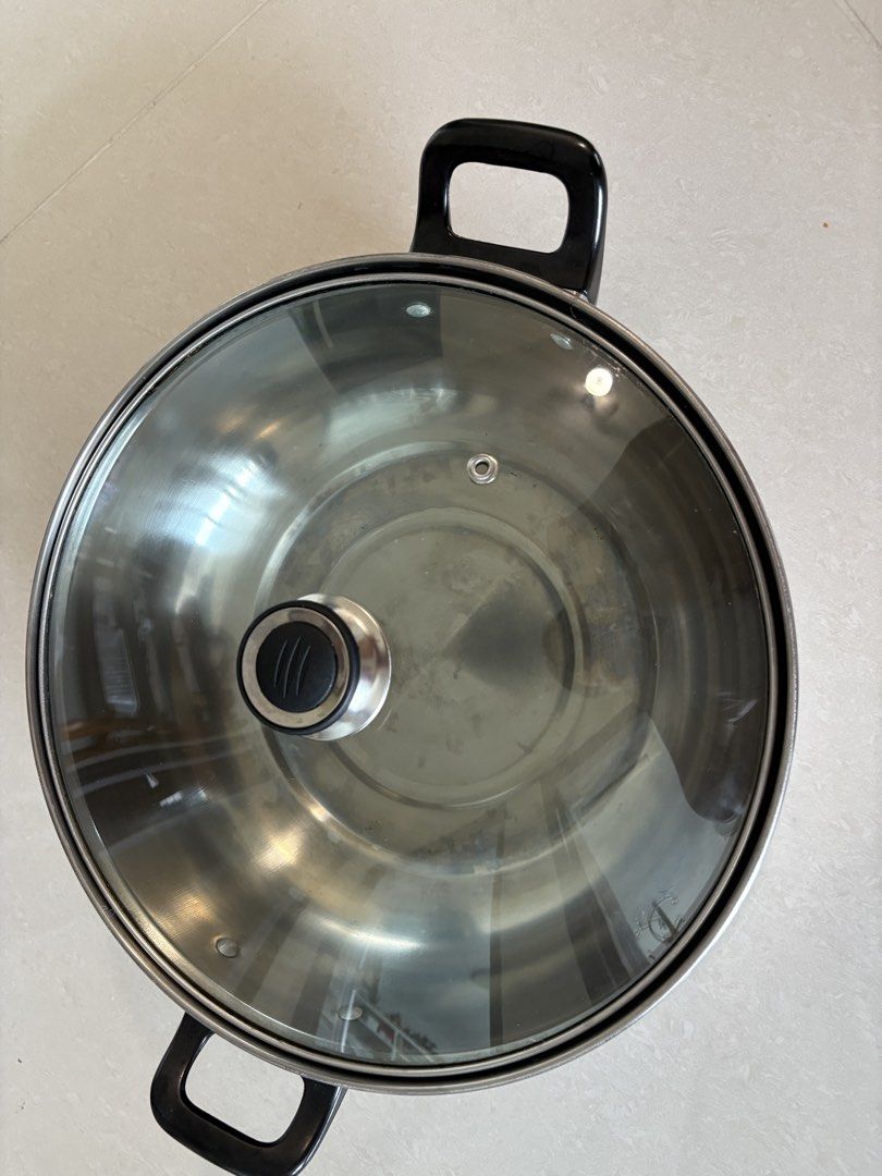 Stainless Steel Pot with Glass Lid