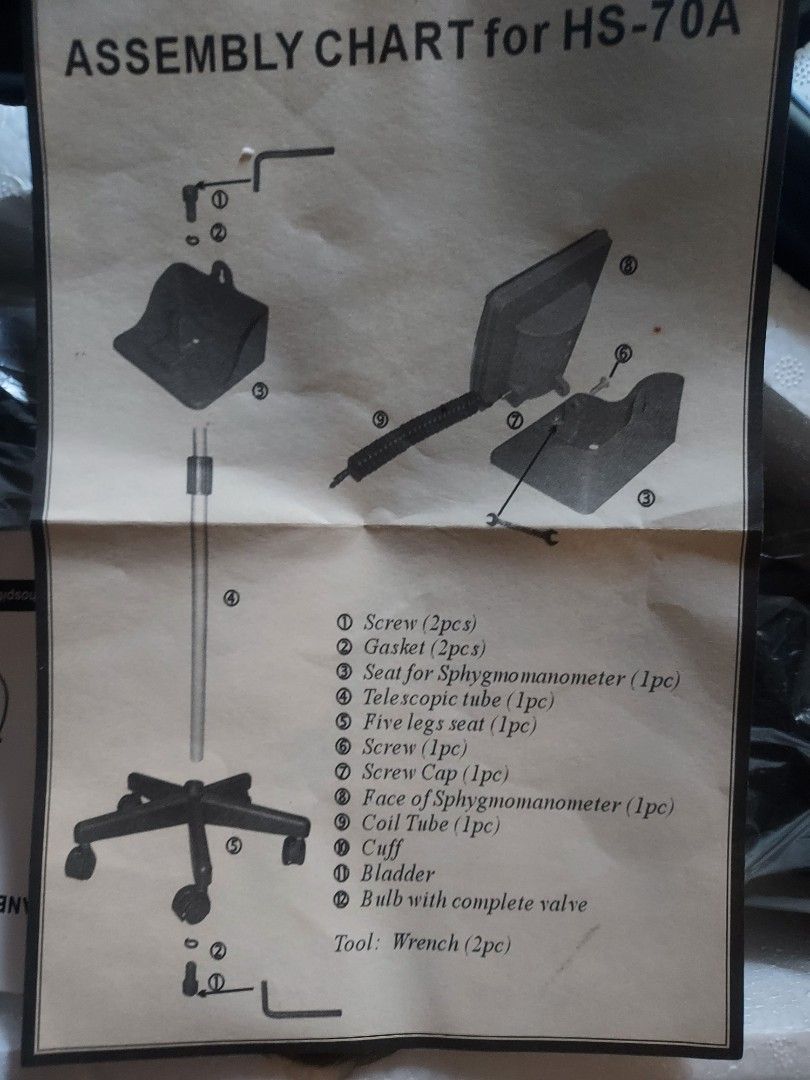 Stand Arm Blood Pressure Sphygmomanometer (Category: Health Monitors & Weighing Scales) located in Las Pinas. Submitted by jerri44 (Listing ID 1450330103, Image 3). Description: Arm Blood Pressure Sphygmomanometer closing stock .