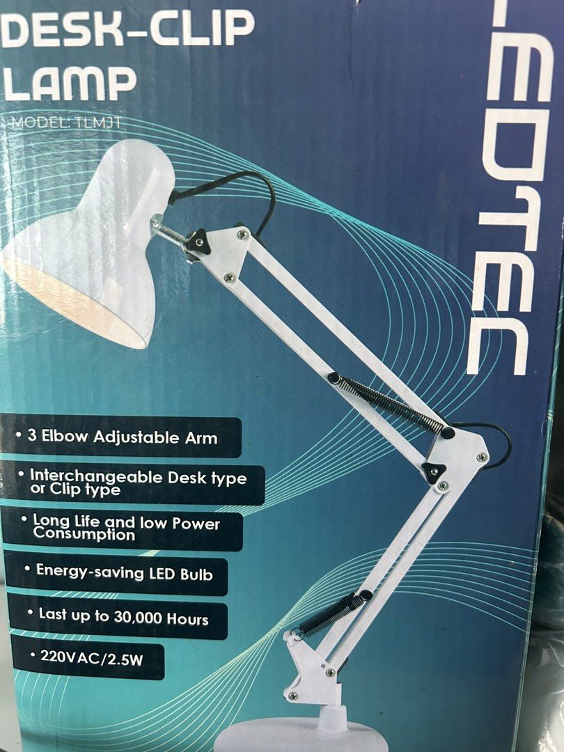 Study Lamp (Category: Lighting) located in Manila. Submitted by jamnrq______ (Listing ID 1450367166, Image 2). Description: 2n1 Desk-Clip Lamp - working very well. Bought at Ace Hardware for 599. Used for 3 months max only. .