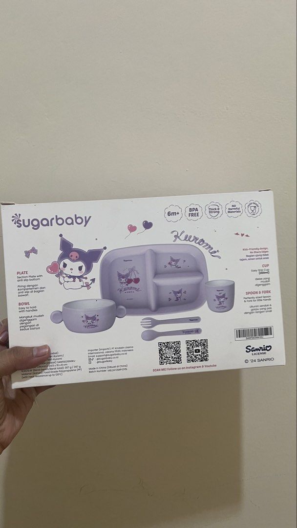 SugarBaby Kuromi Series Feeding Set MPASI (Kategori: Perawatan & Makanan Anak) berada di Bogor. Dikirim oleh goodstuffsbylav (ID iklan 1450344760, Gambar 2). Deskripsi: Brand New Gak jadi dipakai Harga 80rb Bisa shopi split payment Dikirim dari Bogor.
