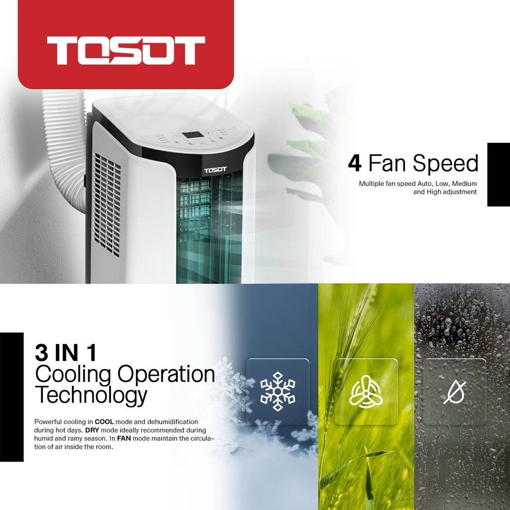 Tosot Portable Aircon (Category: Air Conditioning and Heating) located in Mandaluyong City. Submitted by grmnk (Listing ID 1450400572, Image 3). Description: Real aircon (not just an air cooler) Retails for 34,995 (selling for half price!) Complete accessories EXCEPT box Used only for 2 weeks! Letting go cos we decided to get a new split-type AC Buyer must be willing to pick up the item BY CAR from Acqua Private Residences in Mandaluyong .