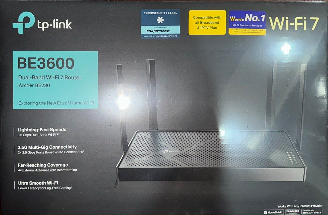 TP-Link BE3600 Router (Brand New)