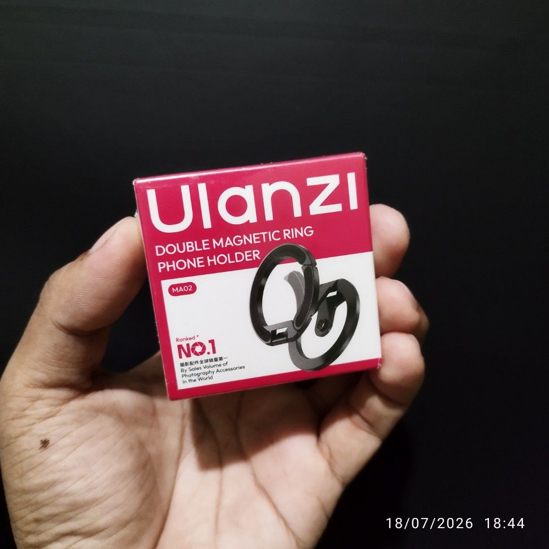 Ulanzi MA02 (double magnetic ring phone holder) (Category: Mounts & Holders) located in Malolos. Submitted by raffyongleo (Listing ID 1450435992, Image 1). Description: Location: Malolos, Bulacan Slightly negotiable Brand new sealed Ulanzi MA02.