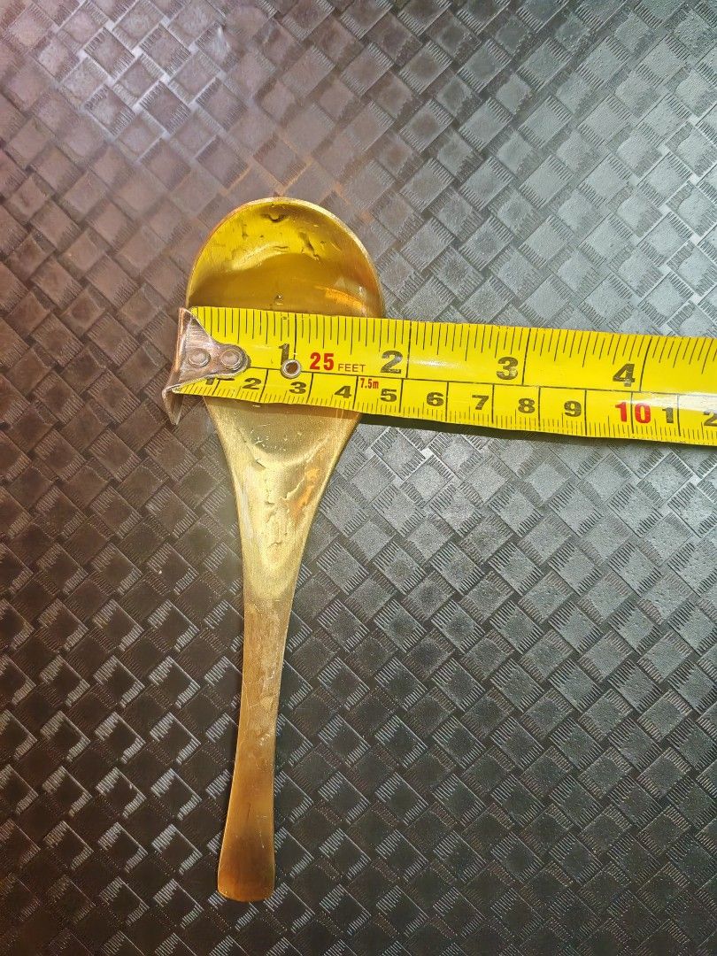 Vintage Brass Spoon and Rectangular Tray Set512976477749913603