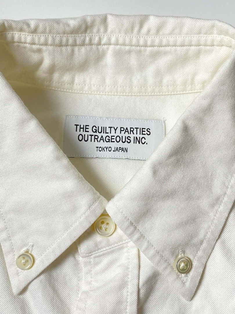 WACKO MARIA GUILTY PARTIES BUTTON DOWN SHIRT (Category: Formal Shirts) located in Balanga. Submitted by dig_gear (Listing ID 1450455220, Image 3). Description: GUILTY PARTIES WACKO MARIA BUTTON DOWN SHIRT MADE IN JAPAN L ON TAG 100% COTTON DIMENSIONS WIDTH - 21" LENGHT - 28" SHOULDER - 17.5" SLEEVE - 25" HEM - 20".