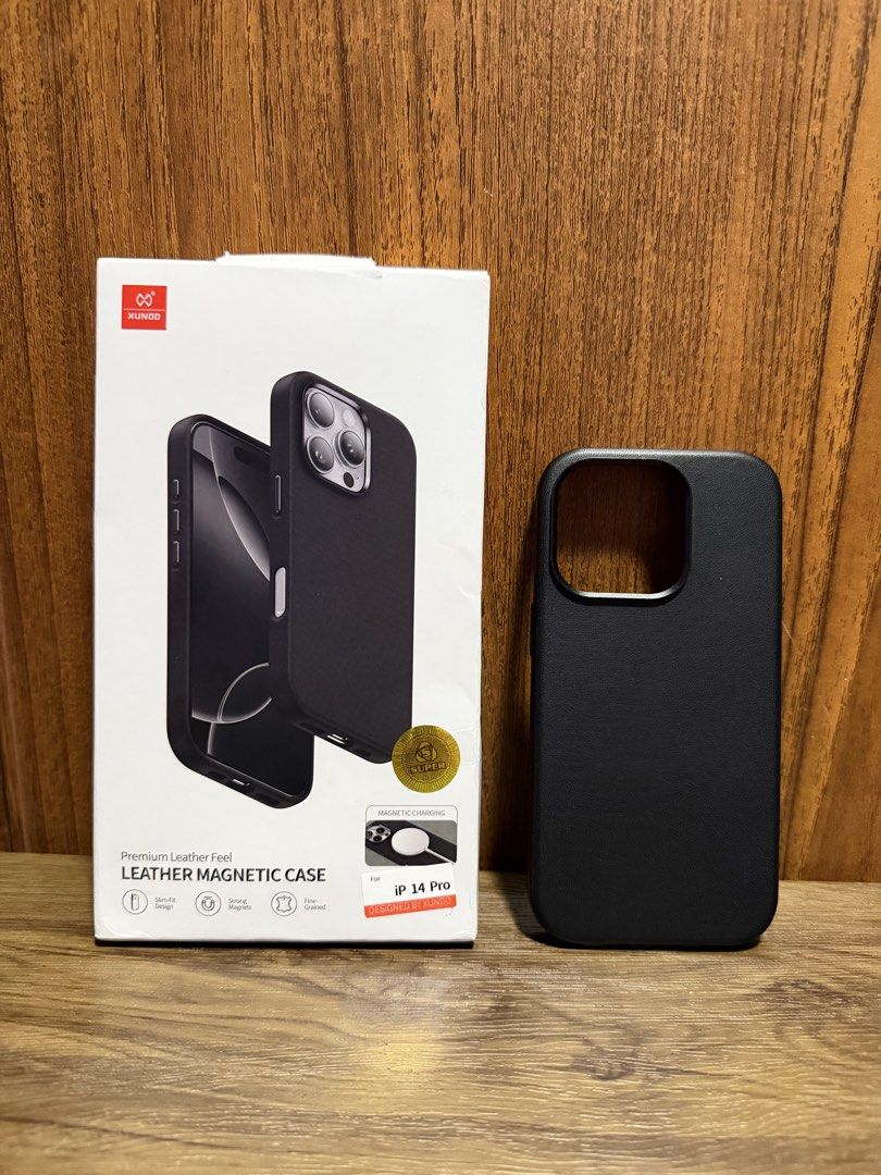 XUNDD PREMIUM LEATHER MAGNETIC CASE FOR IPHONE 14 PRO (Category: Cases & Sleeves) located in Quezon City. Submitted by knowbuddy_00 (Listing ID 1450404567, Image 3). Description: Original price is ₱413, now selling for ₱300, last price is ₱250. Location: Commonwealth, QC.