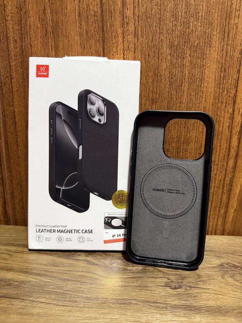 XUNDD PREMIUM LEATHER MAGNETIC CASE FOR IPHONE 14 PRO (Category: Cases & Sleeves) located in Quezon City. Submitted by knowbuddy_00 (Listing ID 1450404567, Image 2). Description: Original price is ₱413, now selling for ₱300, last price is ₱250. Location: Commonwealth, QC.