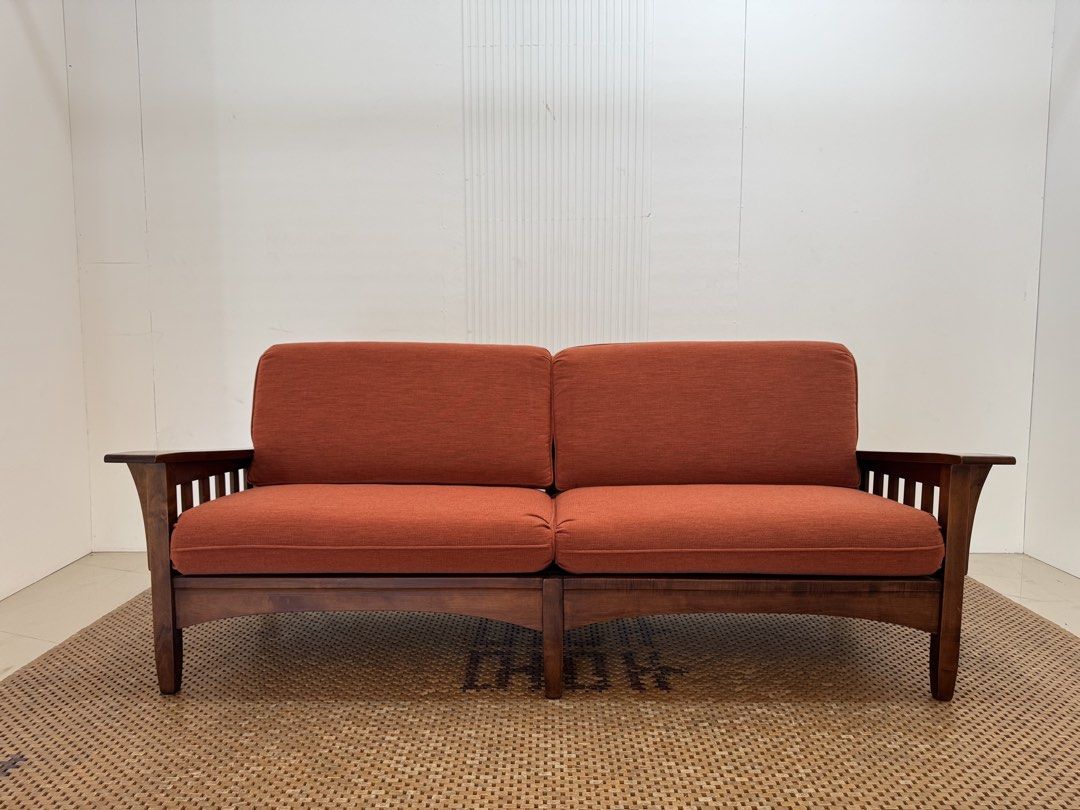 4 seater sofa (Category: Sofas) located in Quezon City. Submitted by matetdevis13 (Listing ID 1450690568, Image 2). Description: Elegant Solidwood 4-Seater Sofa Fully Washable Price: 18,500 L84.5 x W33 x H36/19 In good condition Code JMD105-GA13.
