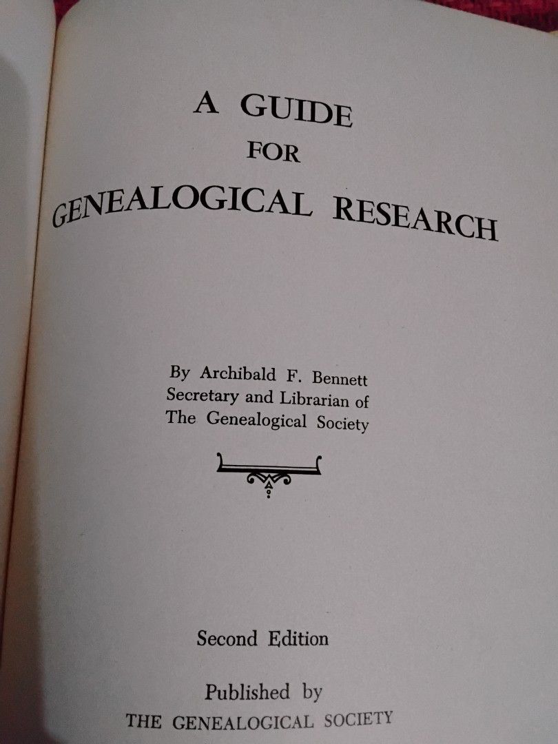 A Guide For Genealogical Research (Category: Textbooks) located in Manila. Submitted by completinggaddiscollection (Listing ID 1450698204, Image 2). Description: .