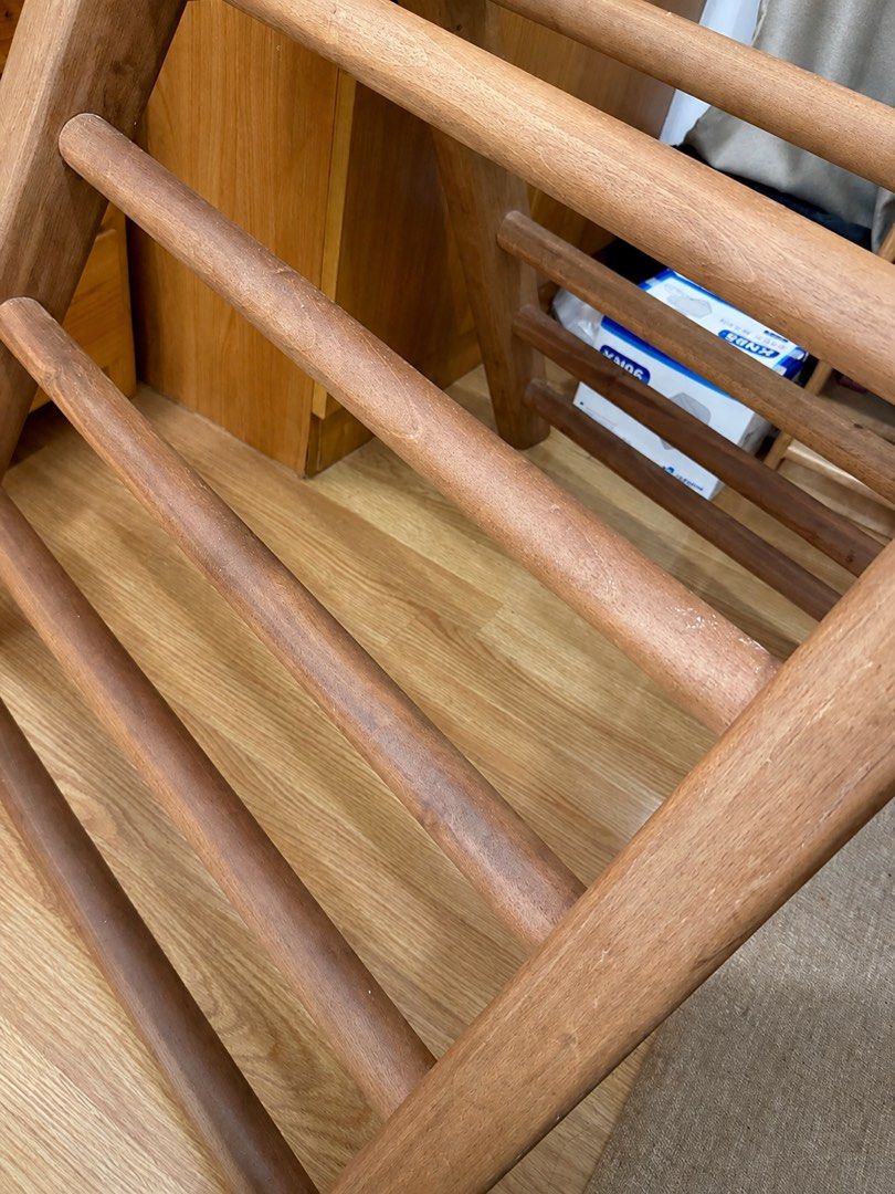 A Little Montessori Pikler triangle (Category: Other Sports Equipment and Supplies) located in Manila. Submitted by theeditmarket (Listing ID 1412537082, Image 3). Description: Wooden Pikler from A Little Montessori, discontinued Solid wood, stable Toddler-approved No issues, no repairs needed, just signs of use - Develops gross motor skills and coordination - Safe and engaging indoor activity Very, very heavy wood, requires 2-3 adults to carry L
