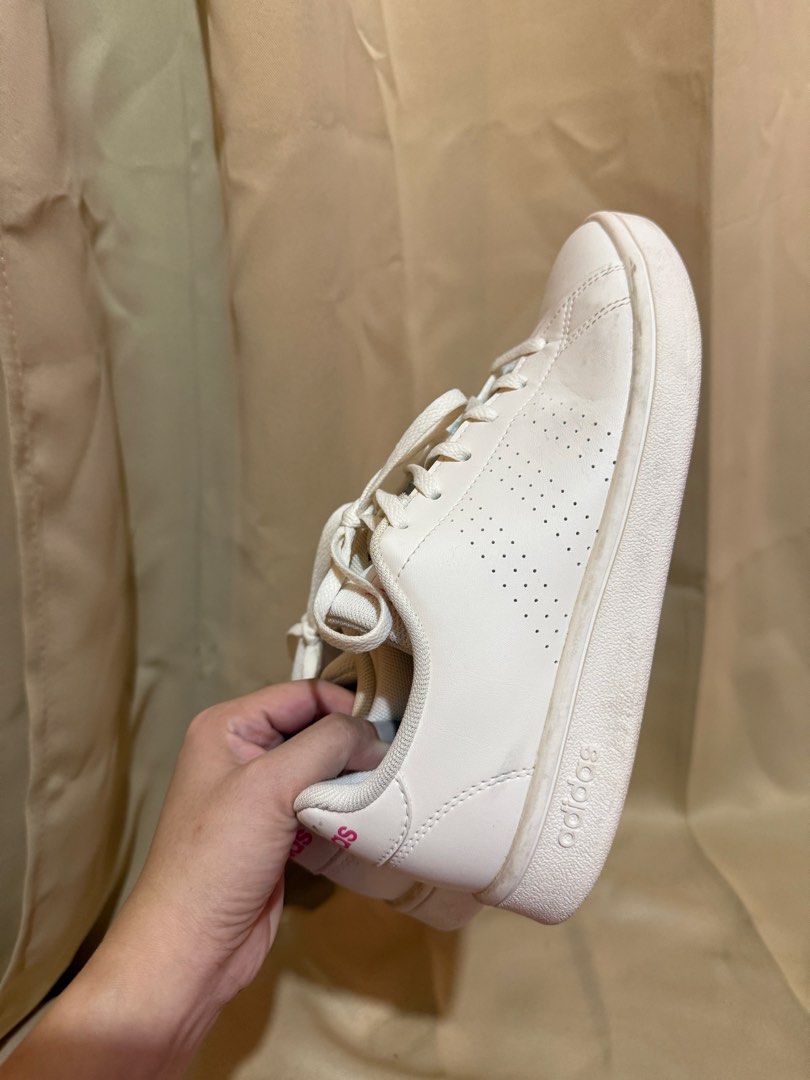 ADIDAS white sneakers US 6 1/2 (Category: Sneakers) located in Cabanatuan. Submitted by pixiecollections (Listing ID 1450602507, Image 2). Description: Adidas White Sneakers like new Size US 6 1/2 Womens RFS: decluttering.