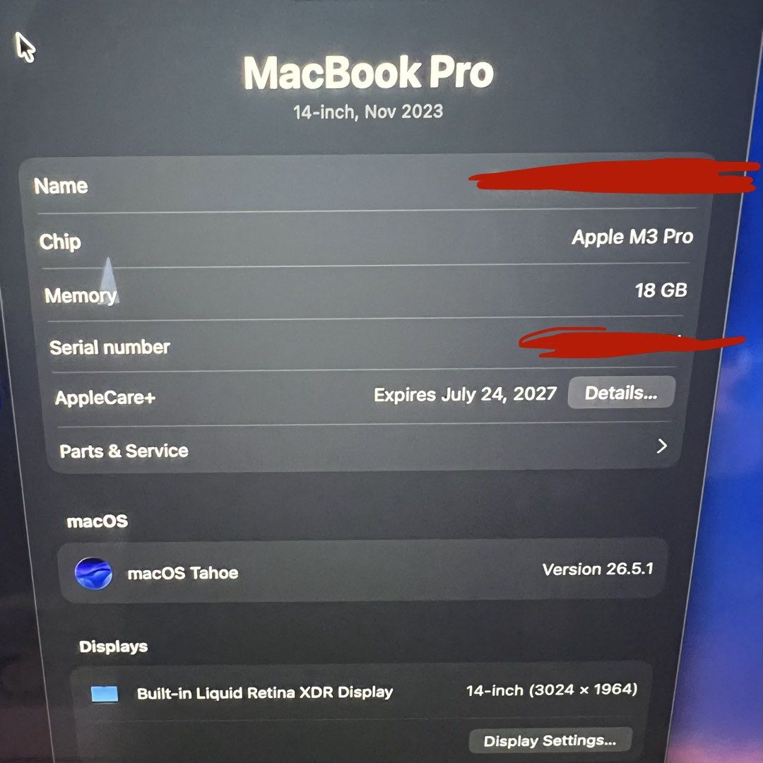 Apple MacBook Pro 14-inch M3 Pro ac+, Computers & Tech, Laptops