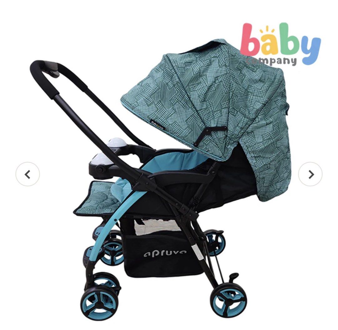 Apruva Aller Reversible Stroller - Blue (Category: Strollers) located in Manila. Submitted by myrwntnmpy (Listing ID 1450649899, Image 2). Description: Good as New Stroller ✨ ✔️ Ilang beses lang nagamit ✔️ Lahat ng gulong at ibang parts ay maayos at fully working ✔️ Malinis at well-maintained ✔️ Nakatago lang kaya may kaunting signs of storage, pero overall good as new pa rin. Perfect for babies and toddlers. Ready to use..