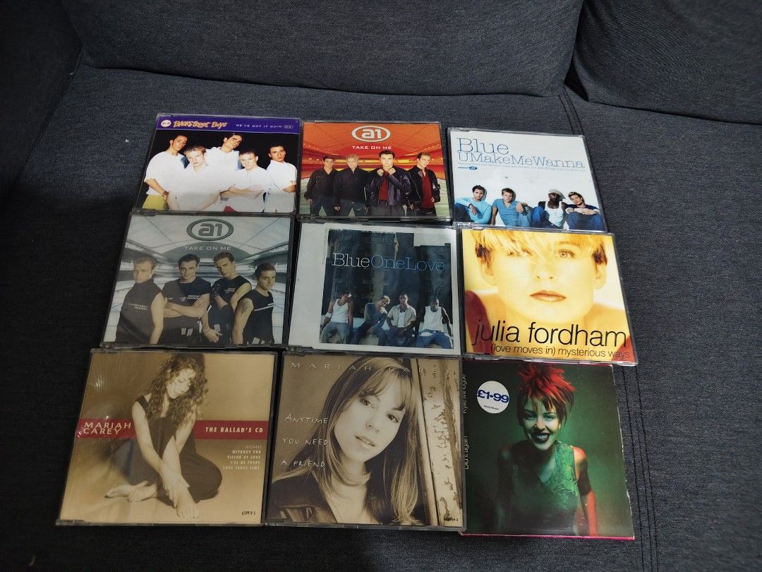 Assorted CD single set (Category: CDs & DVDs) located in Makati City. Submitted by spicefan05 (Listing ID 1450710410, Image 1). Description: set for 900.