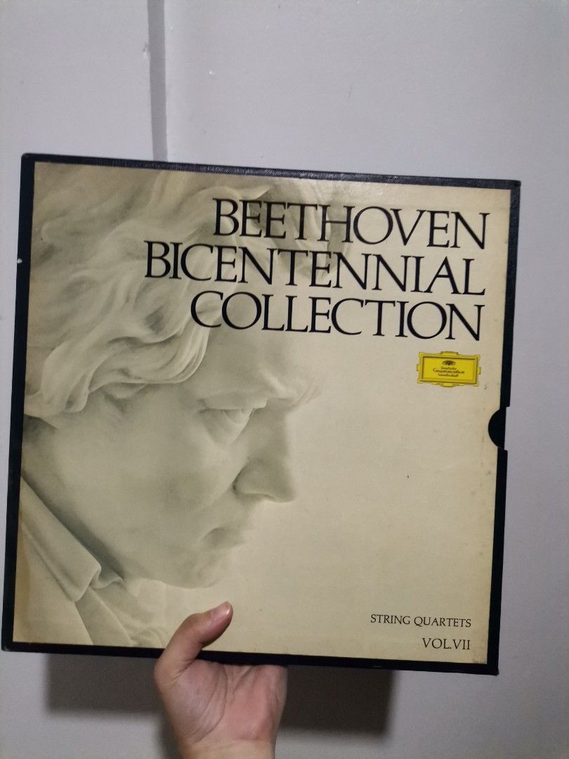 Beethoven Bicentennial Collection String Quartets Vol. VII Vinyl (Category: Vinyls) located in Makati City. Submitted by kookybearsstuff (Listing ID 1450669479, Image 1). Description: - Beethoven Bicentennial Collection, Volume VII - Features String Quartets - Deutsche Grammophon record - Classic vinyl collection for music lovers - Perfect addition to your vinyl library.