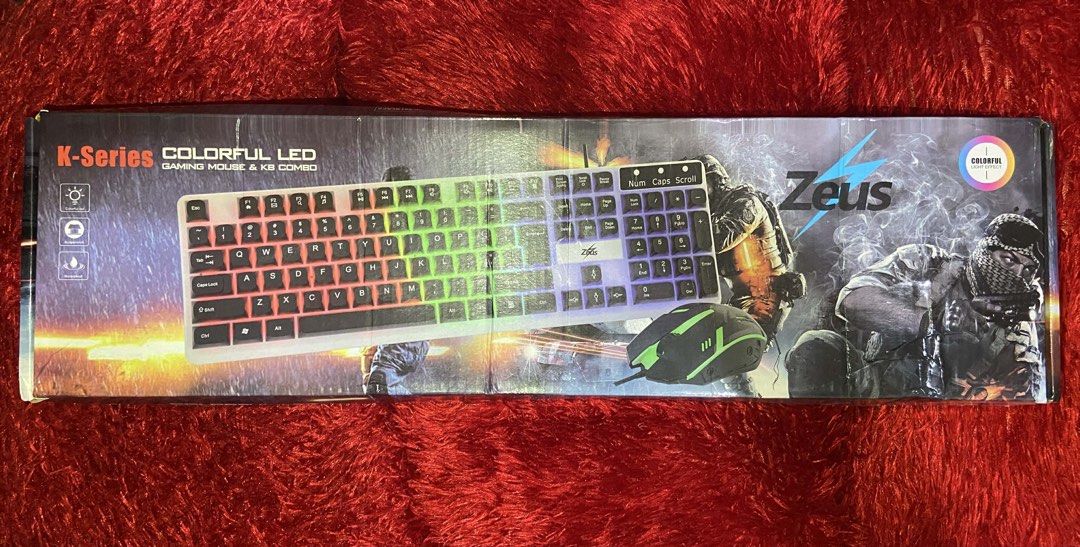 Zeus K001 - wired gaming keyboard and mouse (with led backlight) (Category: Computer Keyboard) located in Iloilo. Submitted by faerysha_ (Listing ID 1450552290, Image 1). Description: ❣️PLEASE READ - all listings are available UNLESS stated otherwise. - don’t give an offer UNLESS you are a sure buyer. let us respect each other’s time. :) - no refund/returns; i will not be liable to damages incurred during shipment. - 📍iloilo. if you’re from outs