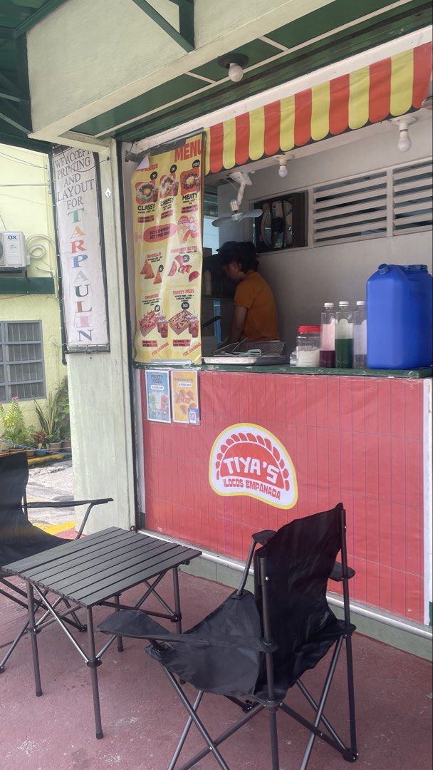 Camping Chair - Secondhand (Category: Hiking & Camping) located in Manila. Submitted by greybern (Listing ID 1450567853, Image 3). Description: - Complete empanada stall, ready for business! - Includes: Signage, menu board, chairs, table - Also comes with: Water dispenser and other essential supplies - Ideal for aspiring food entrepreneurs - Located in a strategic spot - Sold as is.