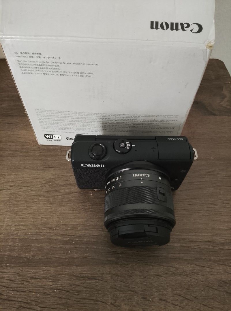 Canon EOS M50 Mirrorless Camera with Lens (Category: Cameras) located in Kuala Lumpur. Submitted by azmir.khan18 (Listing ID 1450576705, Image 3). Description: - Canon EOS M50 Mirrorless Camera - Comes with Canon EF-M 15-45mm Lens - Original Box Included - Ideal for both photography and videography - User-friendly and easy to operate.
