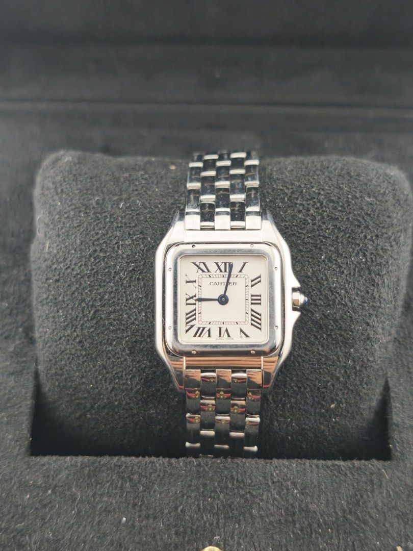 Cartier Panthere Medium (Category: Luxury Watches) located in Muntinlupa City. Submitted by noeyslittlecloset (Listing ID 1450690885, Image 1). Description: Cartier Panthere Medium WSPN007 Complete set 2023 Open for authentication.