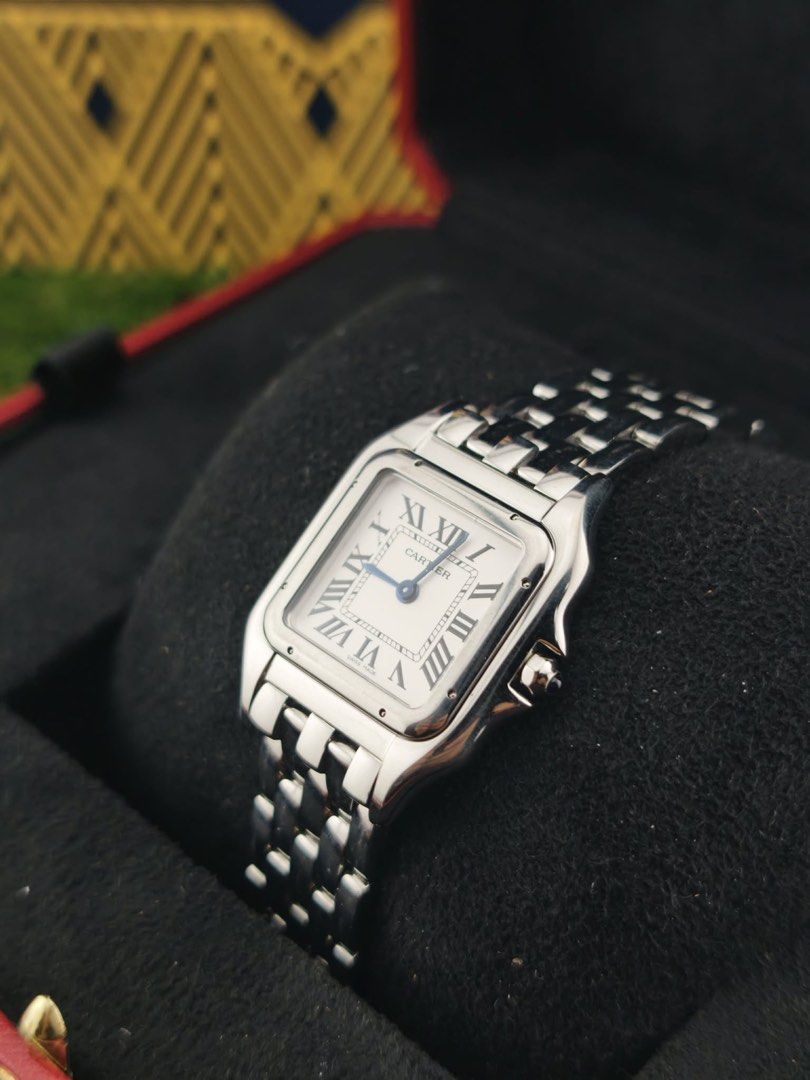 Cartier Panthere Medium (Category: Luxury Watches) located in Muntinlupa City. Submitted by noeyslittlecloset (Listing ID 1450690885, Image 2). Description: Cartier Panthere Medium WSPN007 Complete set 2023 Open for authentication.