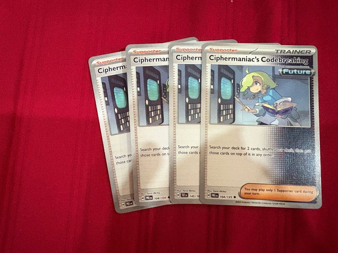 Ciphermaniac codebreaking pokemon (Category: Raw Cards) located in Singapore. Submitted by Jack678 (Listing ID 1450660853, Image 1). Description: 1 ea.