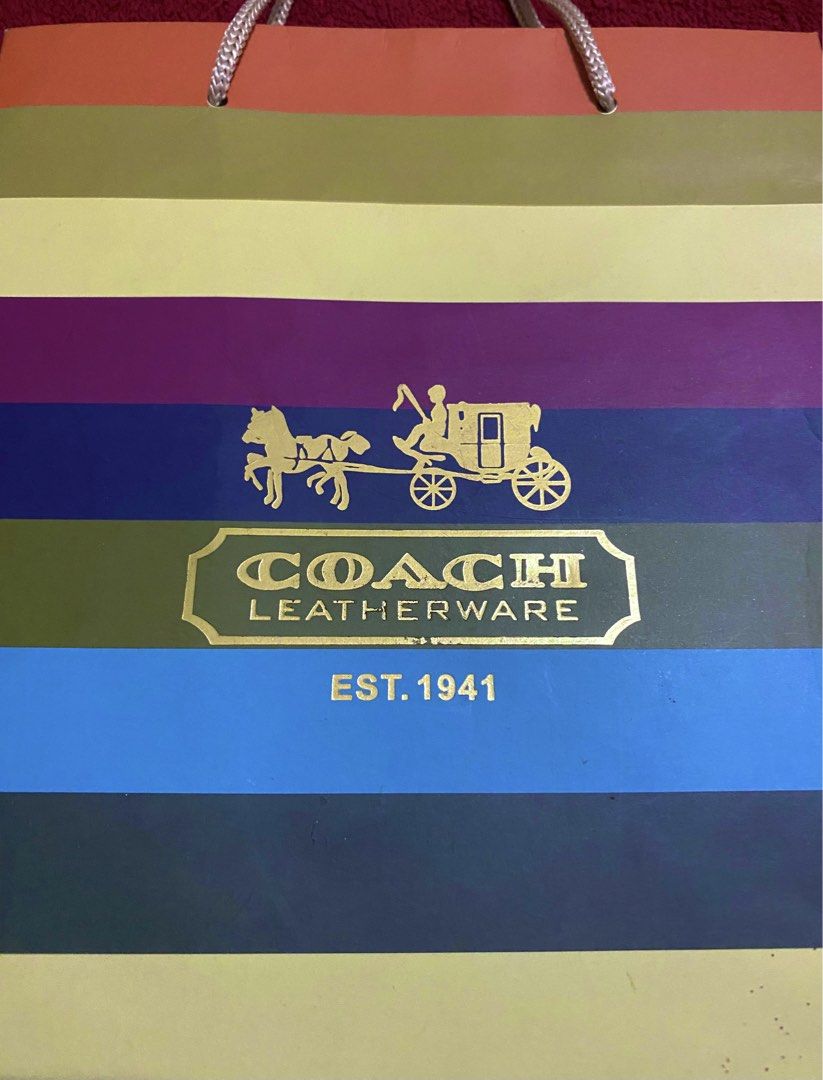 Coach Multicolored Paper Bag (Category: Luxury Bags & Wallets) located in Quezon City. Submitted by madame_royale (Listing ID 1450712695, Image 2). Description: .