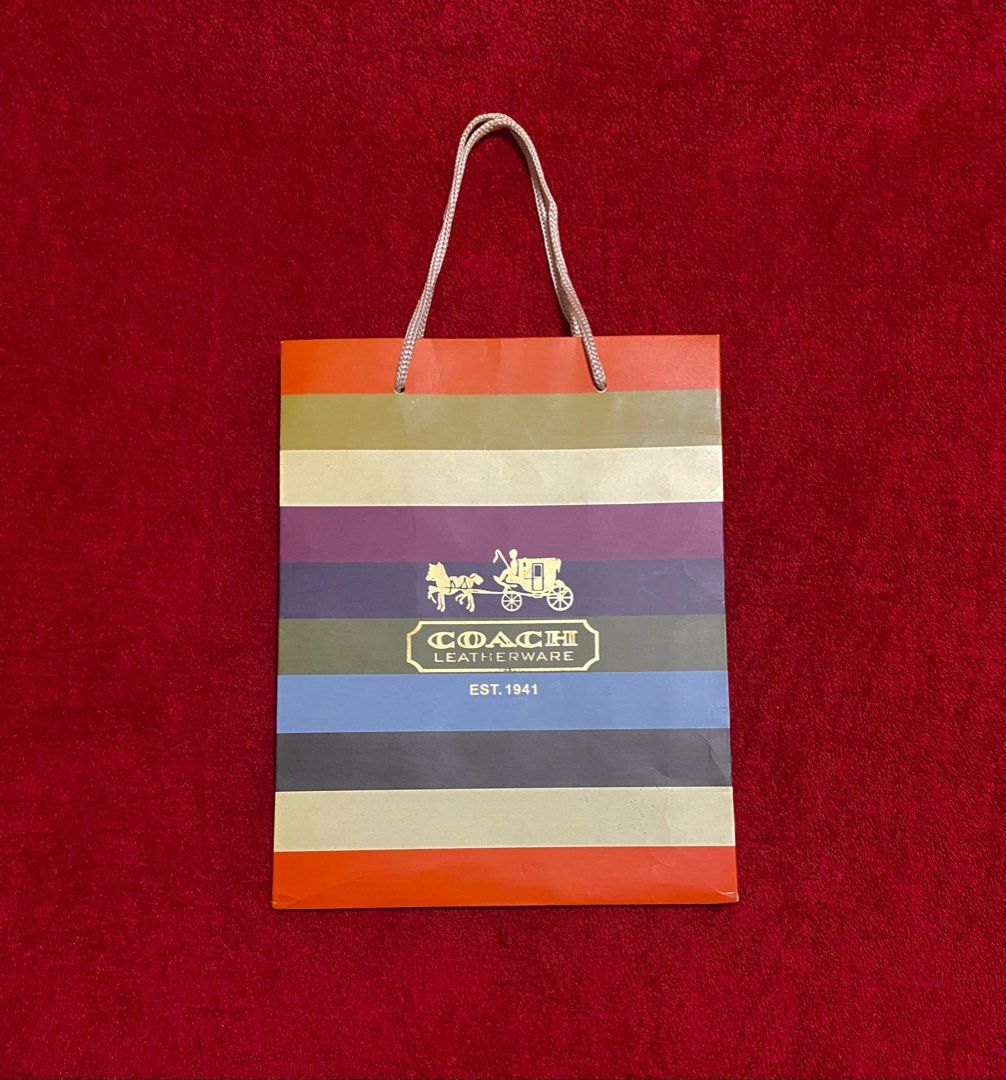 Coach Multicolored Paper Bag (Category: Luxury Bags & Wallets) located in Quezon City. Submitted by madame_royale (Listing ID 1450712695, Image 1). Description: .