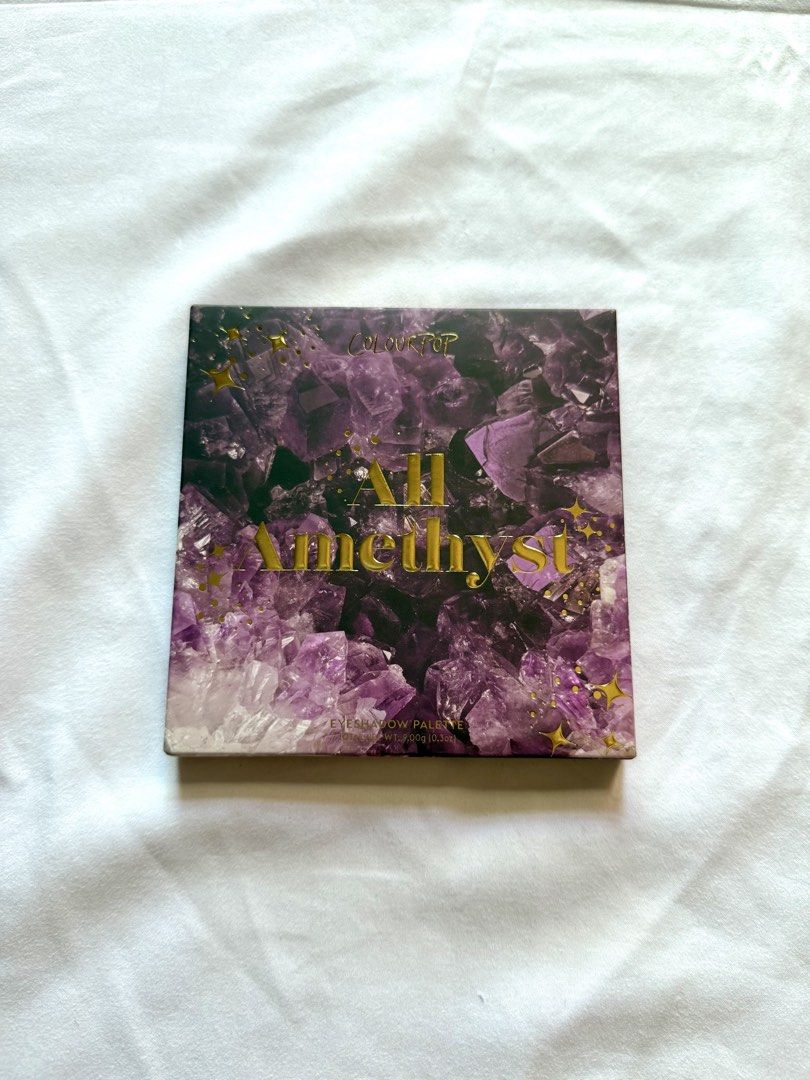 ColourPop All Amethyst Eyeshadow Palette (NEW) (Category: Makeup) located in Quezon City. Submitted by janavdd (Listing ID 1450589655, Image 2). Description: Selling a BRAND NEW ColourPop All Amethyst Eyeshadow Palette - Features 9 shades - Mix of matte and shimmer finishes - Beautiful purple and neutral tones - Perfect for versatile looks - Comes in original packaging MOP: GCash, BDO, BPI Shipping Method: GOGO Express, Grab Express, Lalamove PM 