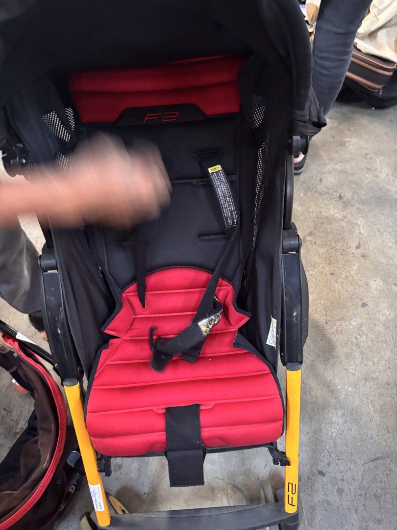 Combi F2 Todler Stroller Red Black (Category: Strollers) located in Quezon City. Submitted by m2yjapansurplus_quezoncity (Listing ID 1450713830, Image 3). Description: - Combi F2 stroller in red and black - Lightweight and easy to maneuver - Features a secure 5-point harness - Convenient storage basket underneath - Compact folding for easy storage and travel - Ideal for everyday outings.