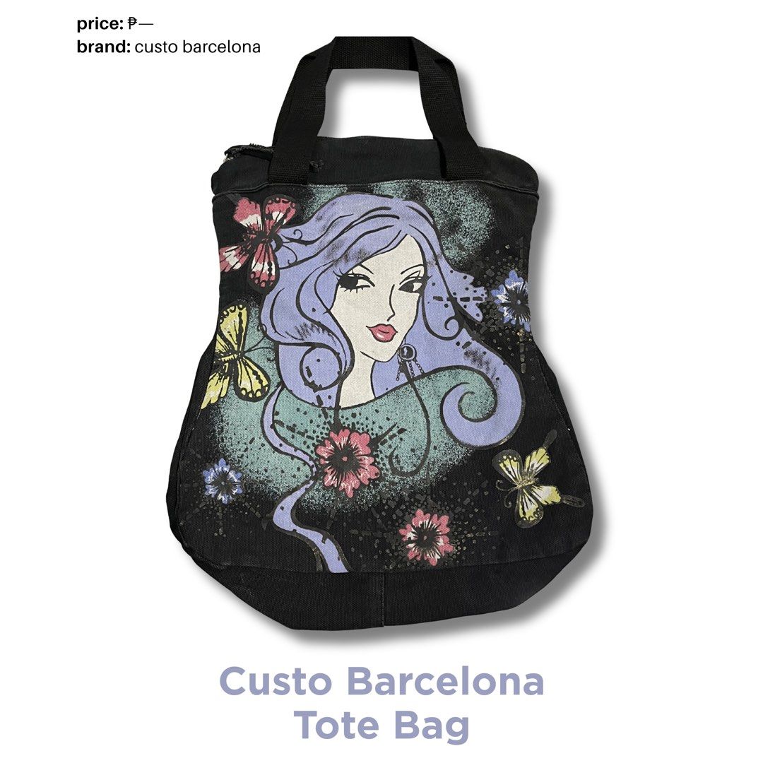 Custo Barcelona Tote Bag (Category: Tote Bags) located in Manila. Submitted by pollyspocket.ph (Listing ID 1450670753, Image 1). Description: ˗ˏˋ ꒰ ✉︎ ꒱ ˎˊ˗ will thoroughly clean the bag before shipping..