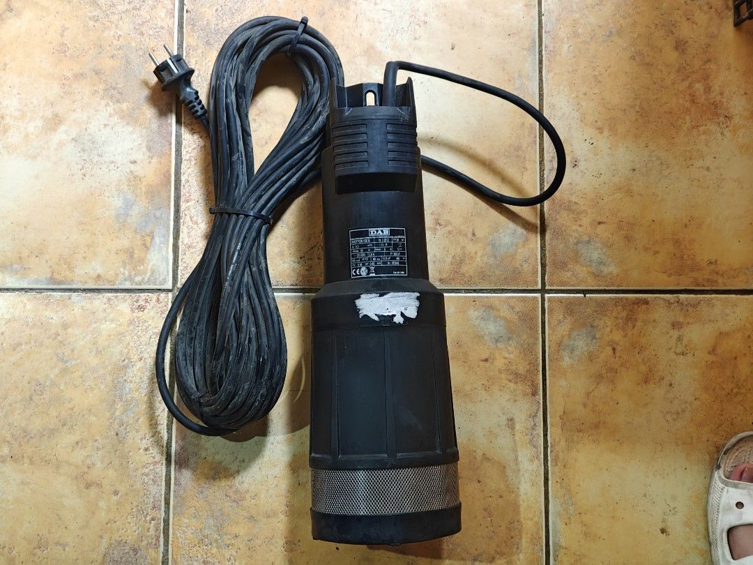 DAB Divertron 1000M Submersible Pump (Category: Construction Tools & Equipment) located in Lubao. Submitted by thismantle (Listing ID 1450570182, Image 2). Description: 🌊 DAB Divertron 1000 M Submersible Water Pump (Surplus) This is a premium, heavy-duty DAB Divertron 1000 M submersible electronic multi-impeller water pump. Known for its integrated automatic on/off pressure system, this pump is perfect for rain harvesting, cisterns, and domestic