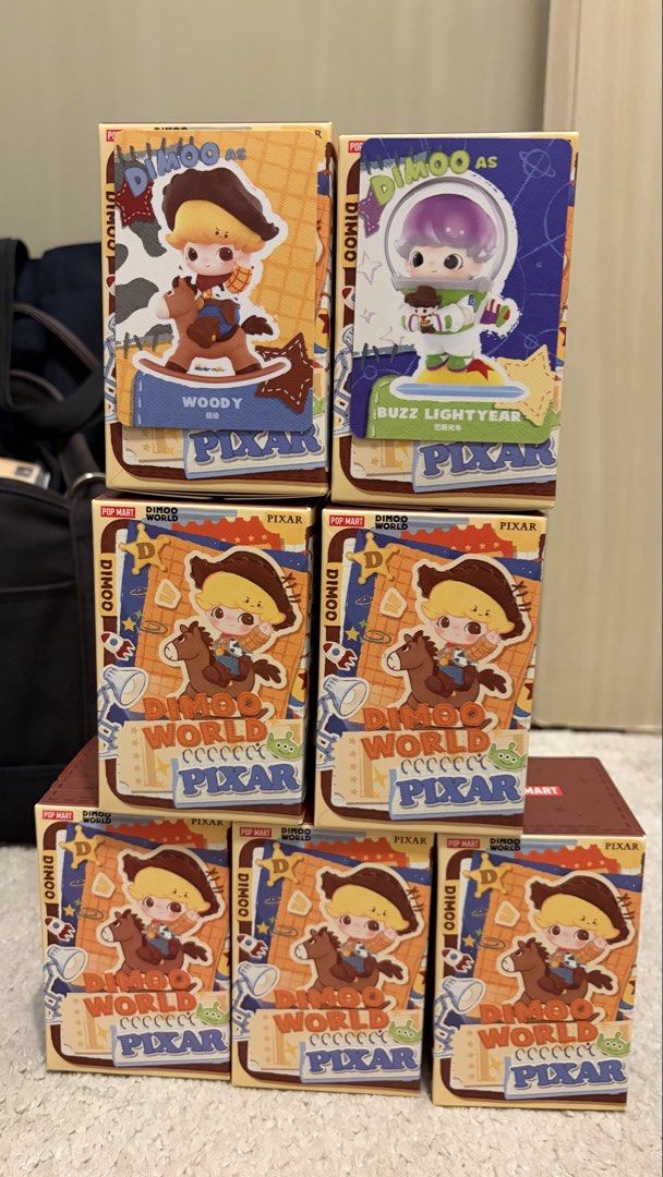 Dimoo World Pixar Figure (Category: Figurines & Statues) located in Mandaluyong City. Submitted by KenP07 (Listing ID 1450720299, Image 1). Description: Woody - ₱1,000 Buzz - ₱1,200 set of buzz and woody: 2000 PICKUP: SMDC LIGHT Residences Mandaluyong City.