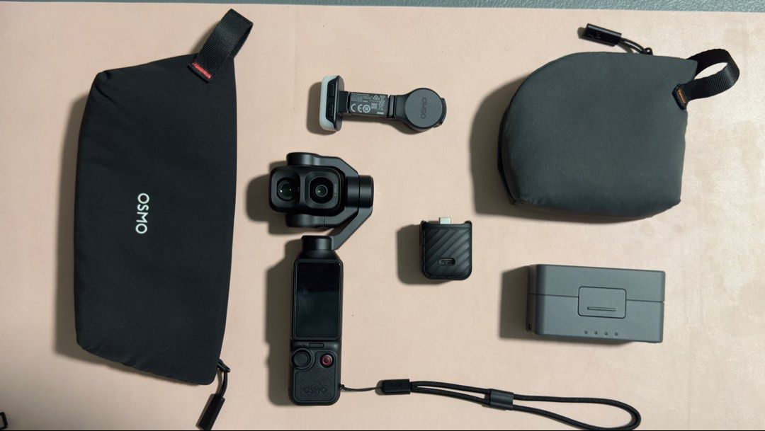 DJI Osmo Pocket 4P (Standard w/ Mini Mic 2) (Category: Cameras) located in Quezon. Submitted by gbmolase (Listing ID 1450607650, Image 1). Description: DJI Osmo Pocket 4P (Standard) with Mic Mini 2 - Almost new, used only for 3x - with warranty and receipt - with Tempered since Day 1 ₱29K without the Mic Mini2 ₱32K with Mic Mini2 Meet up (Naga, Pili, Albay).