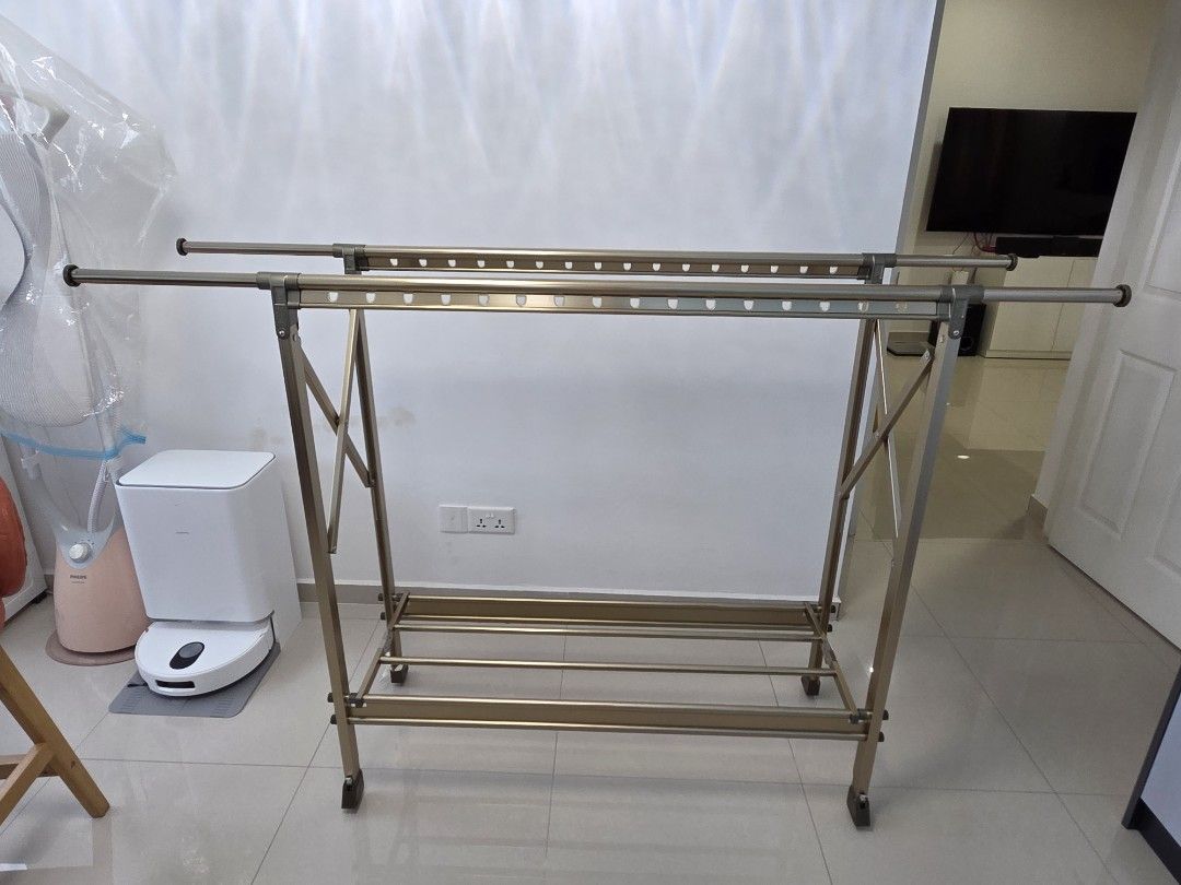 Double Layer Drying Rack with Wheels513591351612559361