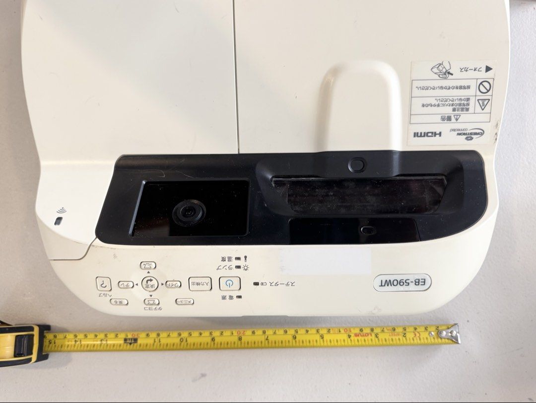 Epson EB-590WT Projector with Speakers, Remote, and Pens (Category: Projectors) located in Manila. Submitted by mysticstar_d67ad3_tree (Listing ID 1450661806, Image 3). Description: - Epson EB-590WT projector - Includes two speakers - Comes with a remote control - Features two interactive pens in a case - Ideal for presentations and home entertainment - Ready for immediate setup and use - wires included.