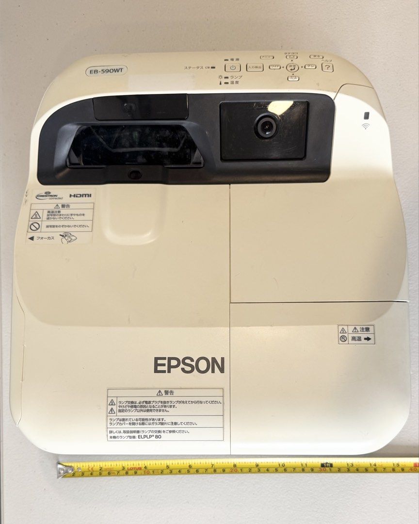 Epson EB-590WT Projector with Speakers, Remote, and Pens (Category: Projectors) located in Manila. Submitted by mysticstar_d67ad3_tree (Listing ID 1450661806, Image 2). Description: - Epson EB-590WT projector - Includes two speakers - Comes with a remote control - Features two interactive pens in a case - Ideal for presentations and home entertainment - Ready for immediate setup and use - wires included.