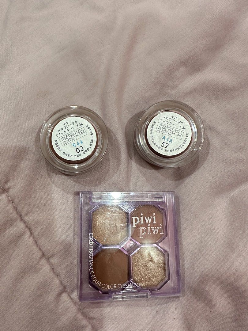 Eyeshadow Assorted for Sale (Category: Makeup) located in Manila. Submitted by sellingjoitems (Listing ID 1450719077, Image 2). Description: Rfs: too much makeup, decluttering. Last price. Take All - 800 KISS Mellow Shadow 02 - 400 KISS Mellow Shadow 52 - 400 Piwi Piwi Eyeshadow Palette - 150.