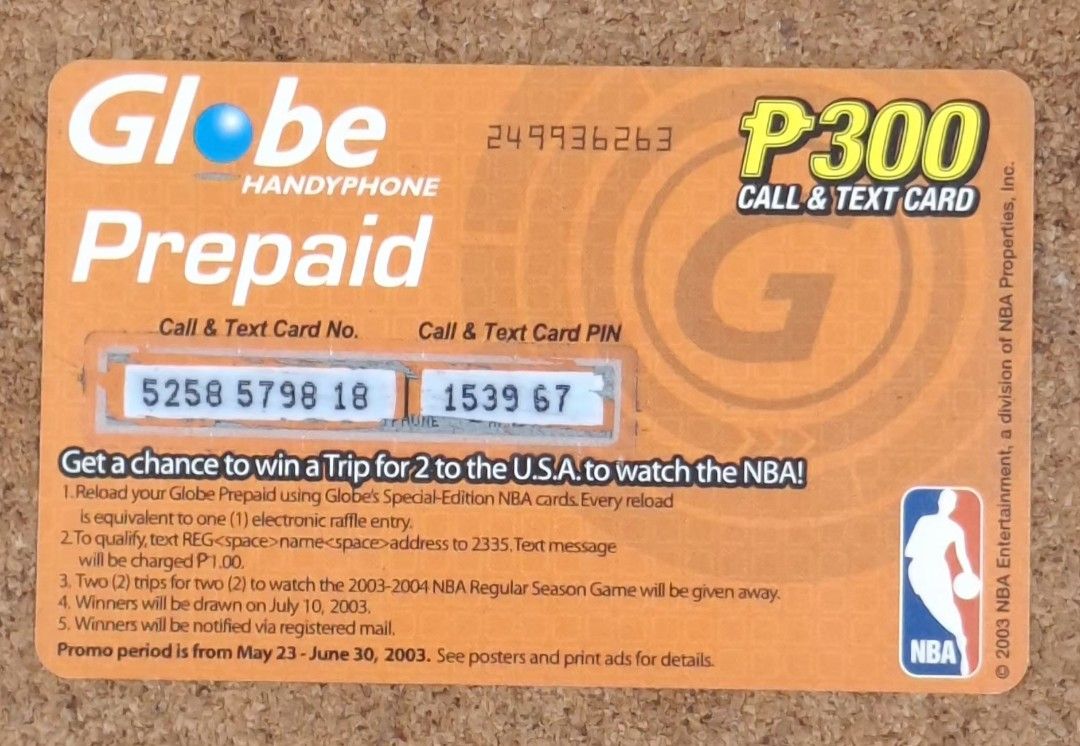 Globe Prepaid Card McGrady , Kidd , Webber (Category: Vintage Collectibles) located in Makati City. Submitted by selyopilipinas (Listing ID 1450639492, Image 2). Description: Collectible Vintage Prepaid Card Limited Edition Well used Still In Good Condition to Collect Featured NBA Players Tracy McGrady (top) in his Orlando Magic uniform Jason Kidd (middle) wearing his New Jersey Nets uniform Chris Webber (bottom) in his Sacramento Kings jersey Th