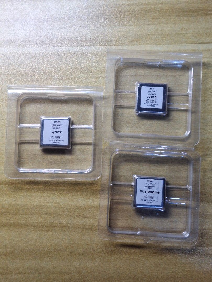 GRWM Cosmetics Eyeshadow inserts (PLS READ DESCRIPTION) (Category: Makeup) located in Manila. Submitted by violetxxxxxx (Listing ID 1450680368, Image 2). Description: Selling all for 100.00 Swatched only. RFS: need funds NOTE: Pick-up lang po sa Mabuhay Padala Center branches dahil manggagaling pa pong Romblon: >Quiapo Branch >Valenzuela Branch > Cavite Branches: Bacoor, Tanza & General Trias >Batangas Branches: San Pascual, Sto. Tomas & Lipa >Bu
