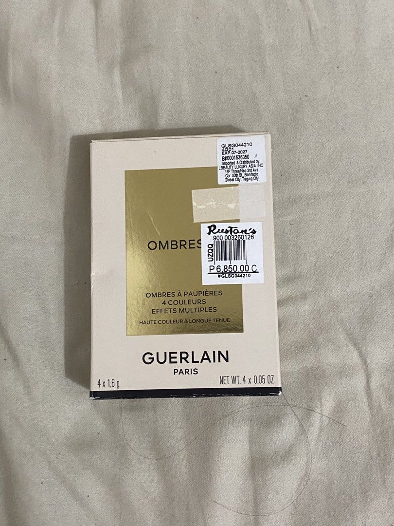 Guerlain Paris eyeshadow palette (original) (Category: Makeup) located in Tacloban City. Submitted by alieniaic (Listing ID 1450640756, Image 1). Description: Original Guerlain eyeshadow palette for a fraction of the price..