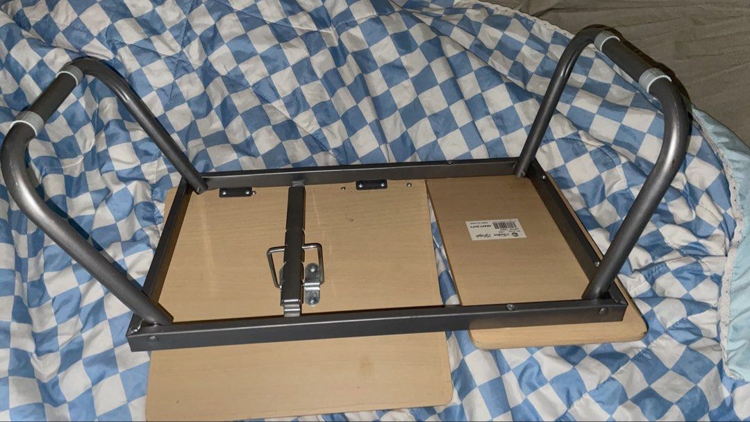 Heavy Duty Foldable Study Table (Category: Coffee & Tea Tableware) located in Manila. Submitted by greybern (Listing ID 1450566197, Image 2). Description: 55cm x 34cm Solid Wood Loc: Pureza Manila.