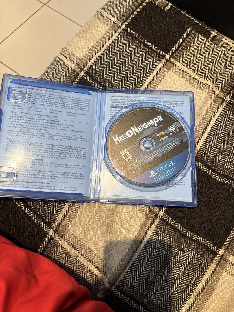 Hello Neighbor PS4 Game (Category: PlayStation) located in Manila. Submitted by oldbutnewforyou (Listing ID 1450703663, Image 2). Description: - Stealth horror game for PlayStation 4 - Sneak into your neighbor's house to uncover secrets - Sandbox-style mechanics with environmental interaction and physics - Play against an advanced, adaptive AI - Suspenseful and thrilling gameplay - Discover the mystery of the basement.