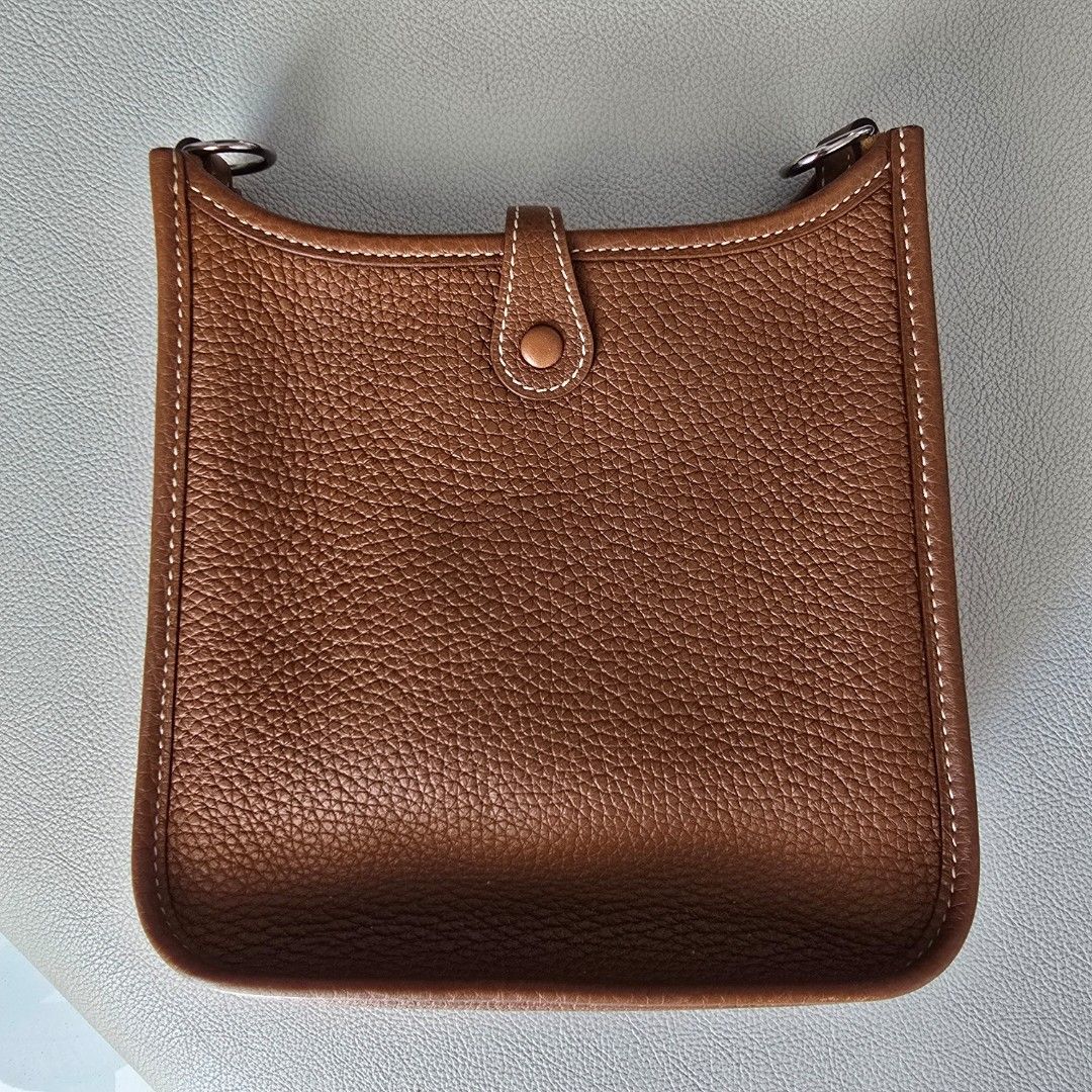 Hermes Evelyne TPM Tan Amazon Strap Palladium Hardware (Category: Luxury Bags & Wallets) located in Paranaque City. Submitted by portodimoda (Listing ID 1450543992, Image 2). Description: AUTHENTIC AND AVAILABLE!!! Stamp C Kindly check last two photos to see flaws (not obvious unless scrutinized) Comes with dustbags and box only Serious buyers are welcome to view the item at my residence in Paranaque without any obligation to buy .