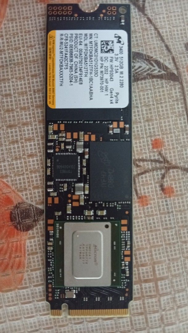 HP 512GB M.2 2280 NVMe SSD